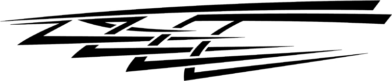 st_013 Speed Tribal Graphic Flame Decal