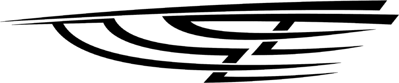 st_014 Speed Tribal Graphic Flame Decal