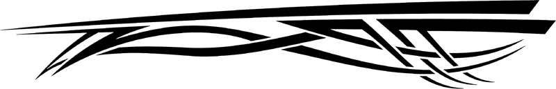 st_016 Speed Tribal Graphic Flame Decal