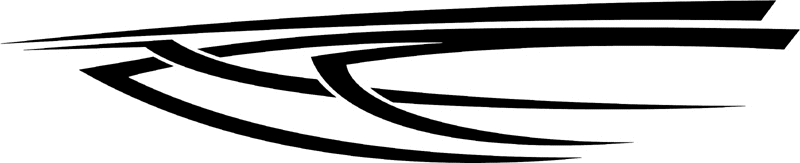 st_017 Speed Tribal Graphic Flame Decal