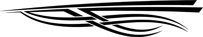 st_018 Speed Tribal Graphic Flame Decal