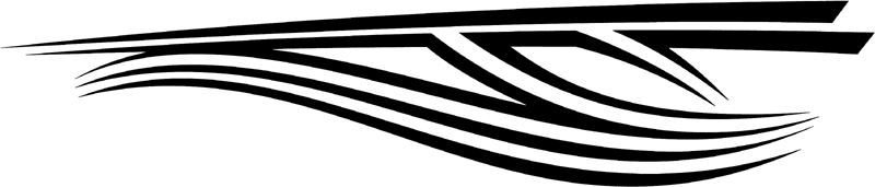 st_019 Speed Tribal Graphic Flame Decal