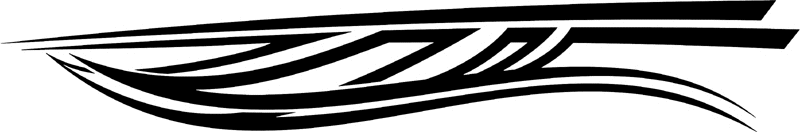 st_020 Speed Tribal Graphic Flame Decal