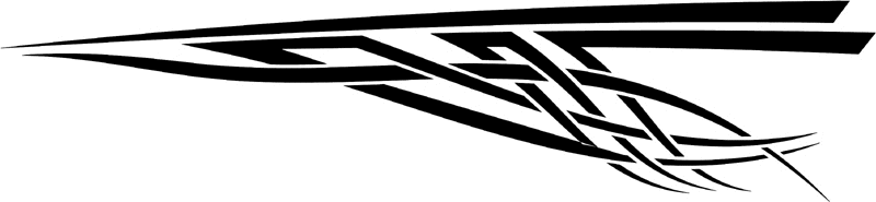 st_021 Speed Tribal Graphic Flame Decal