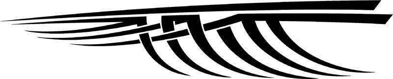st_023 Speed Tribal Graphic Flame Decal