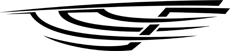 st_029 Speed Tribal Graphic Flame Decal