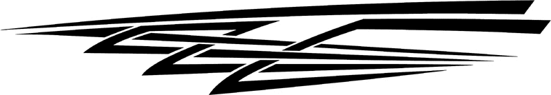 st_030 Speed Tribal Graphic Flame Decal
