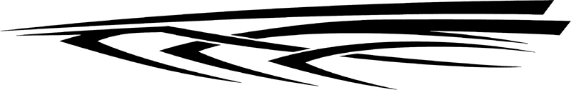 st_032 Speed Tribal Graphic Flame Decal