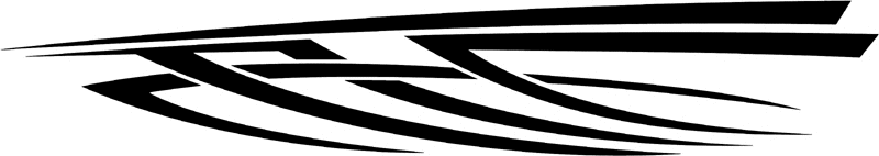st_033 Speed Tribal Graphic Flame Decal