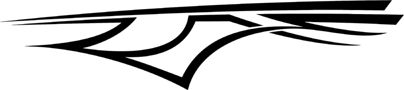 st_039 Speed Tribal Graphic Flame Decal
