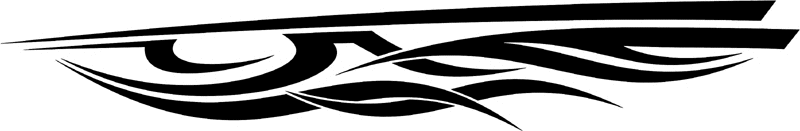 st_042 Speed Tribal Graphic Flame Decal
