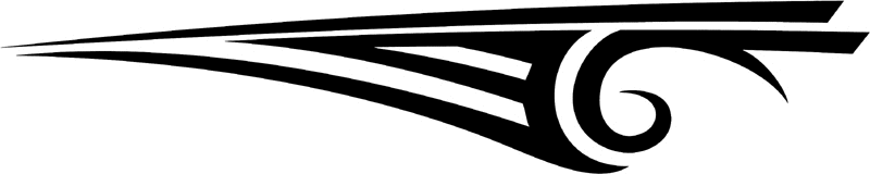 st_047 Speed Tribal Graphic Flame Decal