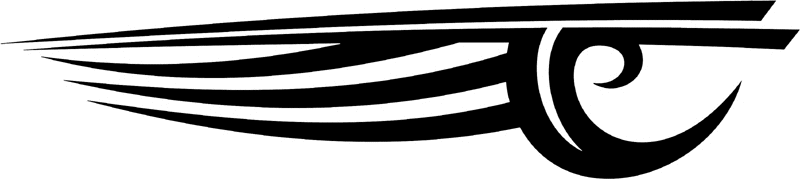 st_049 Speed Tribal Graphic Flame Decal
