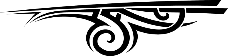 st_051 Speed Tribal Graphic Flame Decal