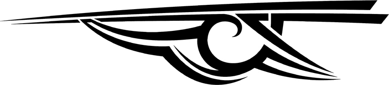 st_056 Speed Tribal Graphic Flame Decal