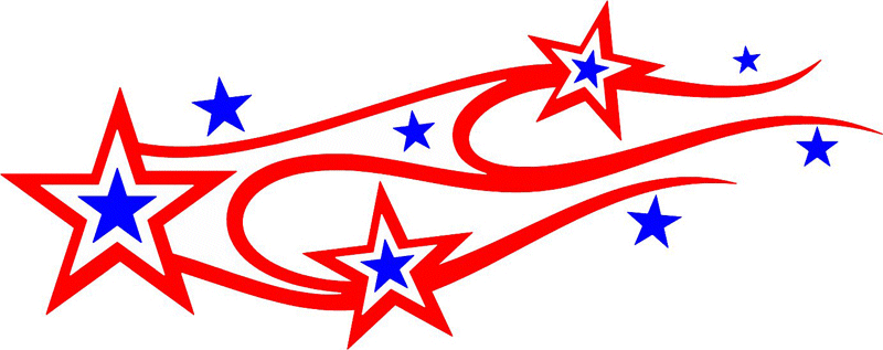 STARS_10 Stars n Flames Graphic Flame Decal