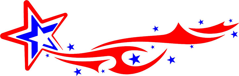STARS_17 Stars n Flames Graphic Flame Decal