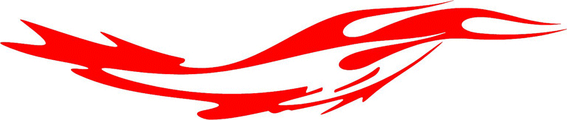 STRIPES_01 Stripes n Flames Graphic Flame Decal