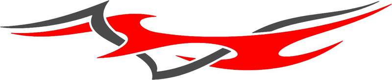 STRIPES_03 Stripes n Flames Graphic Flame Decal