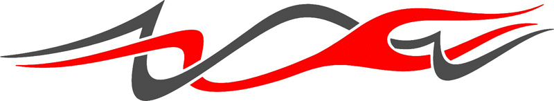 STRIPES_12 Stripes n Flames Graphic Flame Decal