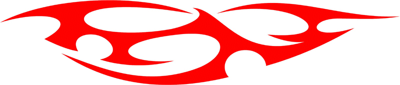 TRIBAL_02 Tribal Flames Graphic Flame Decal