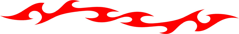 TRIBAL_12 Tribal Flames Graphic Flame Decal