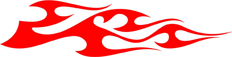 tribal_002 Tribal Flames Graphic Flame Decal