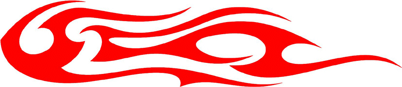 tribal_016 Tribal Flames Graphic Flame Decal