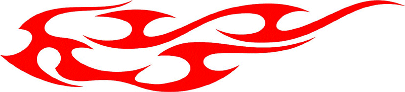 tribal_019 Tribal Flames Graphic Flame Decal