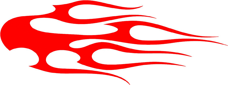tribal_105 Tribal Flames Graphic Flame Decal