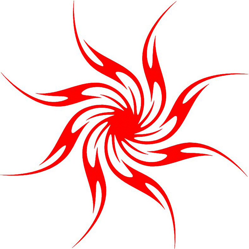 tribal_147 Tribal Flames Graphic Flame Decal