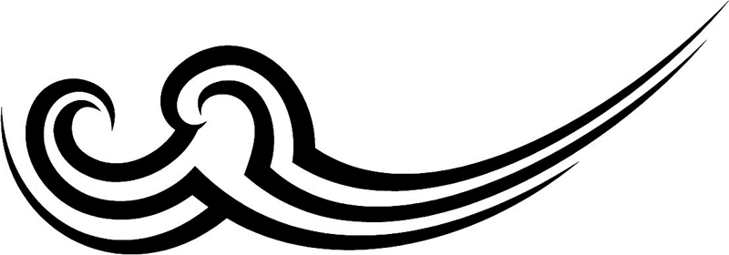 vt1_002 Automotive Tribal Graphic Flame Decal