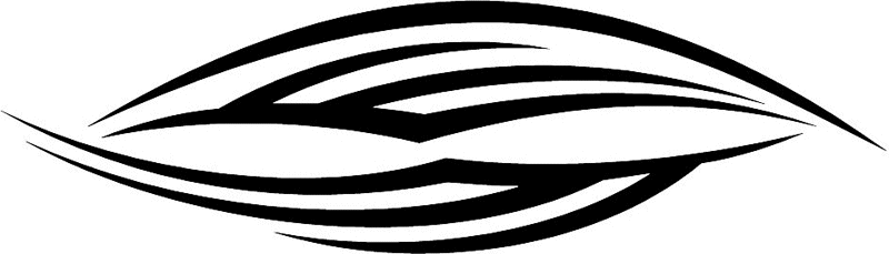 vt1_003 Automotive Tribal Graphic Flame Decal