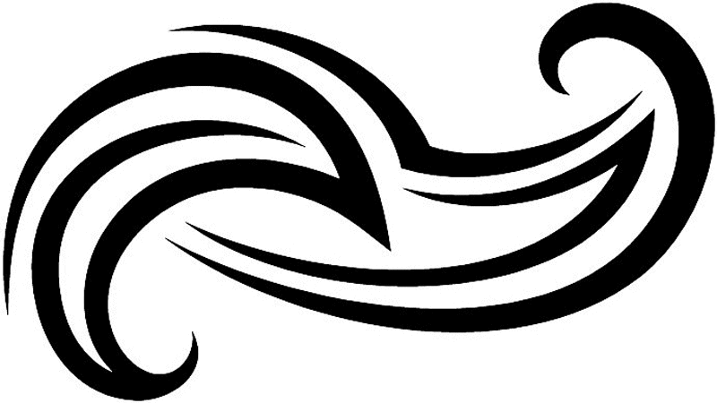 vt1_004 Automotive Tribal Graphic Flame Decal