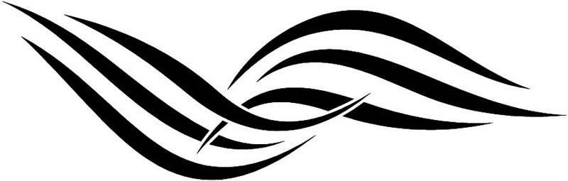 vt1_007 Automotive Tribal Graphic Flame Decal