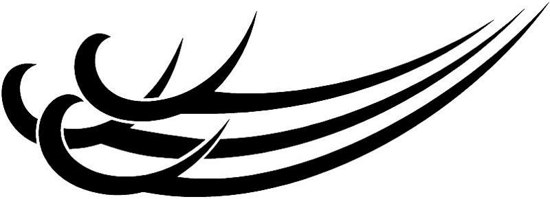 vt1_009 Automotive Tribal Graphic Flame Decal