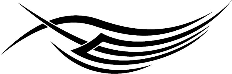 vt1_011 Automotive Tribal Graphic Flame Decal