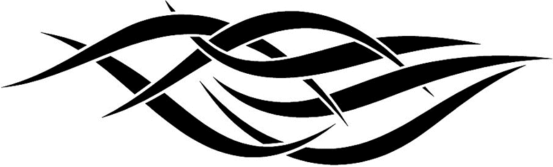 vt1_012 Automotive Tribal Graphic Flame Decal