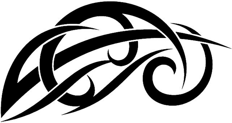 vt1_018 Automotive Tribal Graphic Flame Decal