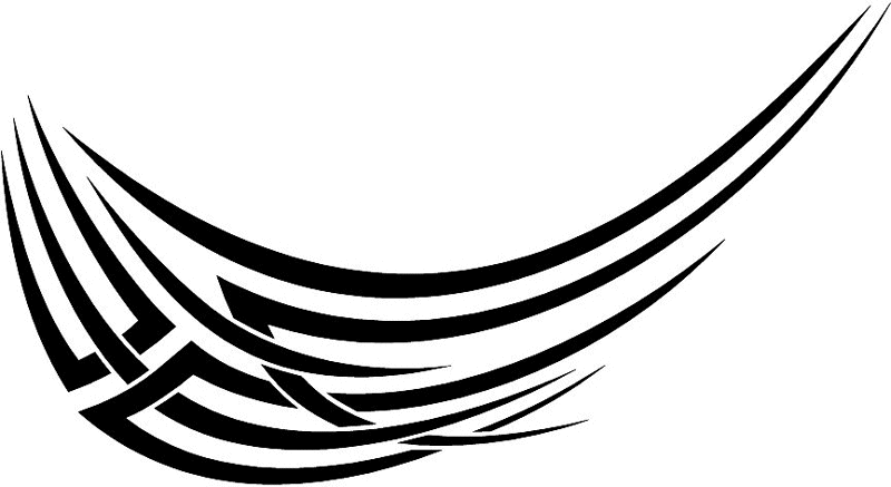 vt1_022 Automotive Tribal Graphic Flame Decal