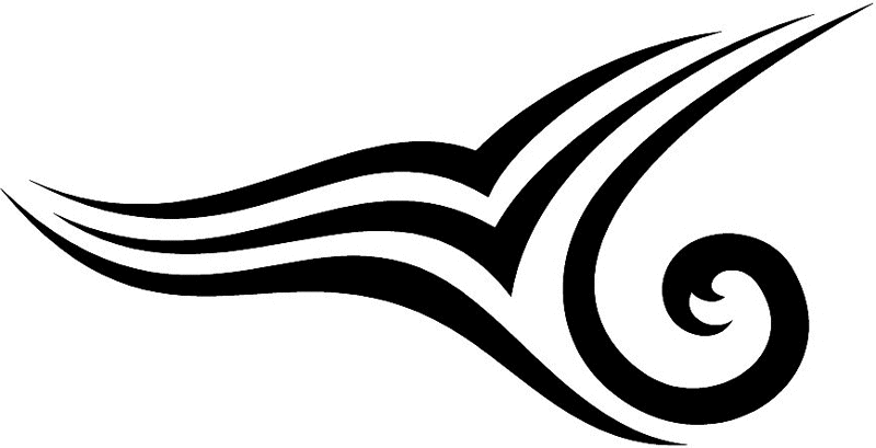 vt1_028 Automotive Tribal Graphic Flame Decal