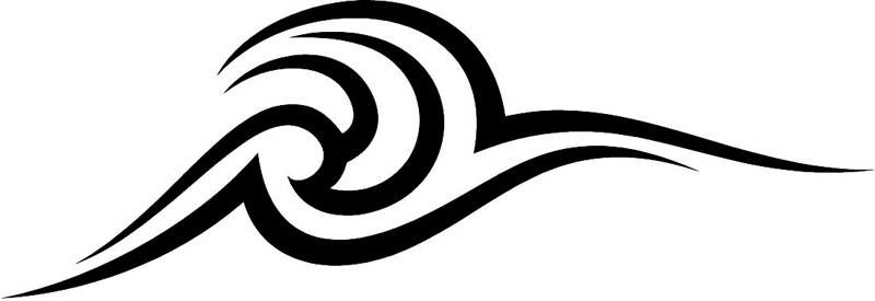 vt1_031 Automotive Tribal Graphic Flame Decal