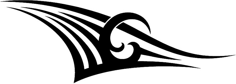 vt1_036 Automotive Tribal Graphic Flame Decal