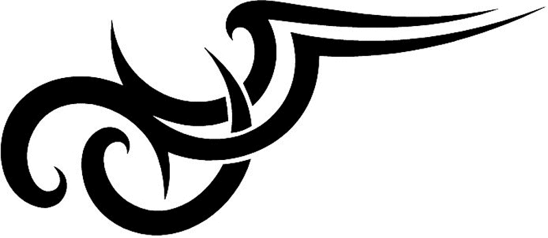 vt1_041 Automotive Tribal Graphic Flame Decal