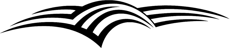 vt1_048 Automotive Tribal Graphic Flame Decal