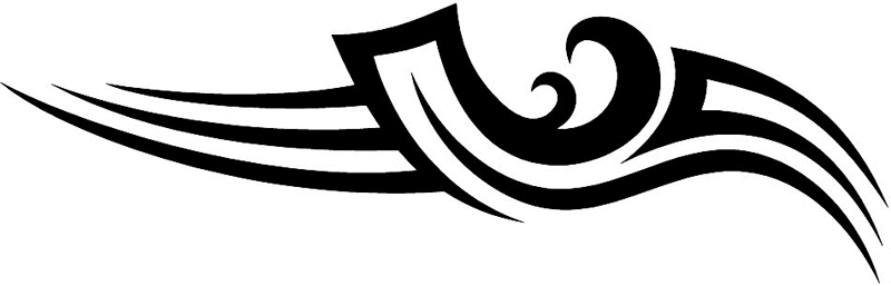 vt1_049 Automotive Tribal Graphic Flame Decal