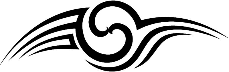 vt1_050 Automotive Tribal Graphic Flame Decal