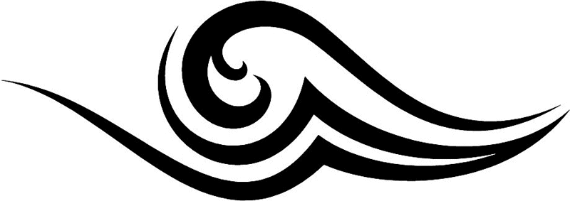 vt1_052 Automotive Tribal Graphic Flame Decal