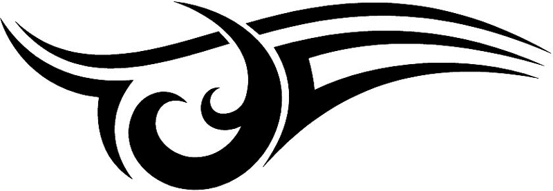 vt1_055 Automotive Tribal Graphic Flame Decal