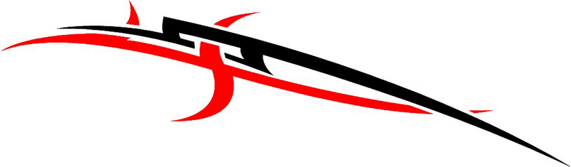 vt1_073 Automotive Tribal Graphic Flame Decal